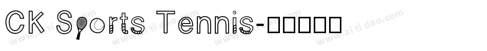CK Sports Tennis字体转换
